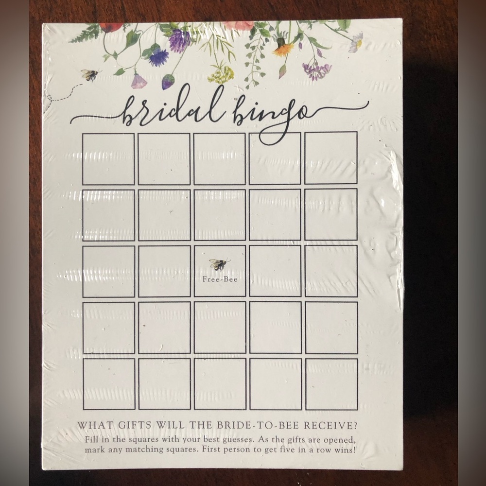 Bridal Bingo Game - 100 cards